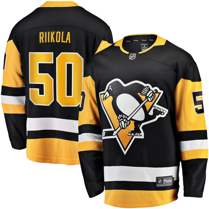 Juuso Riikola Pittsburgh Penguins Fanatics Branded Home Breakaway Player Jersey - Black - Cfjersey.store