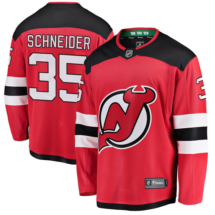 Corey Schneider New Jersey Devils Fanatics Branded Breakaway Player Jersey - Red - Cfjersey.store