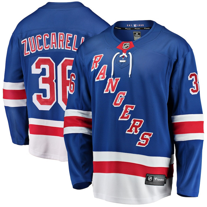 Mats Zuccarello New York Rangers Fanatics Branded Breakaway Player Jersey - Royal - Cfjersey.store