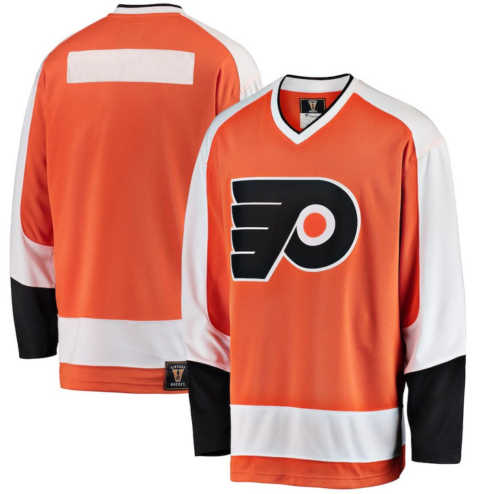 Philadelphia Flyers Fanatics Branded Premier Breakaway Heritage Blank Jersey - Orange - Cfjersey.store