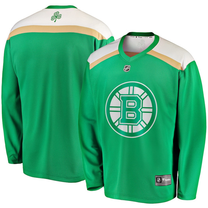 Boston Bruins Fanatics Branded 2020 St. Patrick's Day Replica Jersey - Green - Cfjersey.store