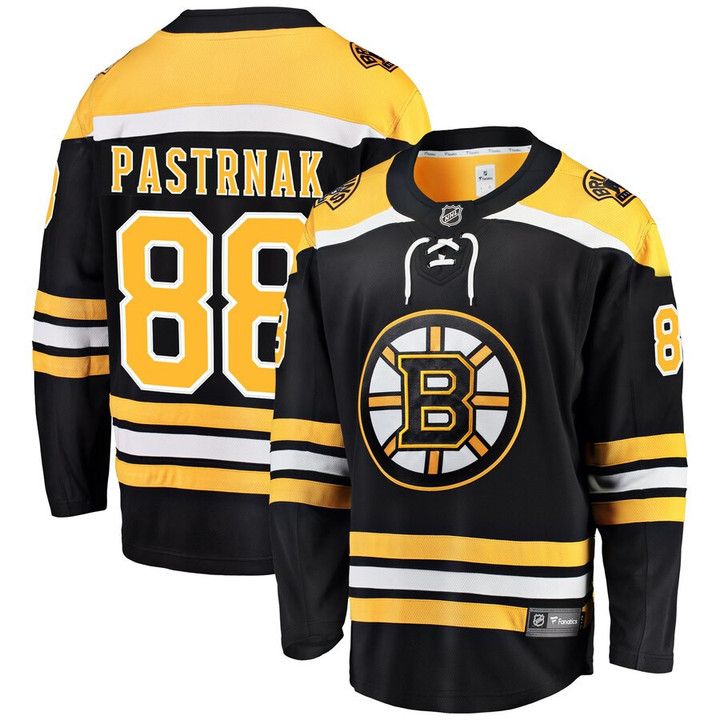 David Pastrnak Boston Bruins Fanatics Branded Home Premier Breakaway Player Jersey - Black - Cfjersey.store