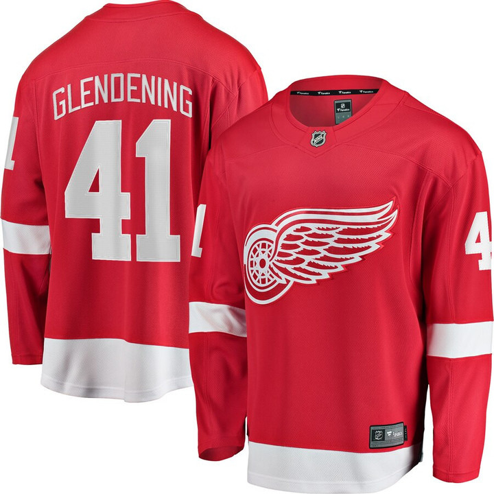 Luke Glendening Detroit Red Wings Fanatics Branded Breakaway Player Jersey - Red - Cfjersey.store