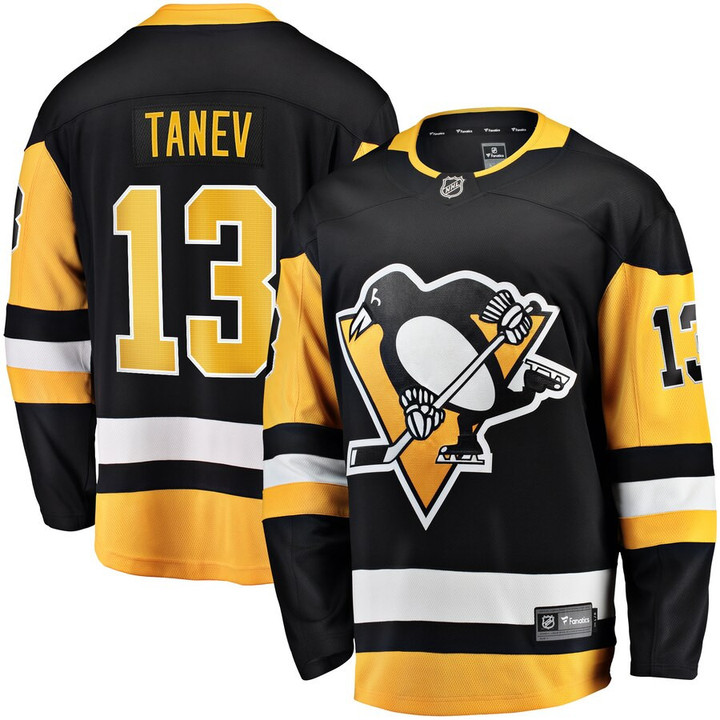 Brandon Tanev Pittsburgh Penguins Fanatics Branded Home Breakaway Player Jersey - Black - Cfjersey.store
