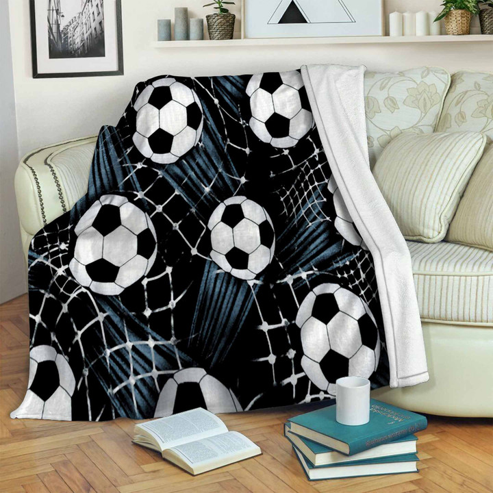 Soccer CLA24120503F Sherpa Fleece Blanket