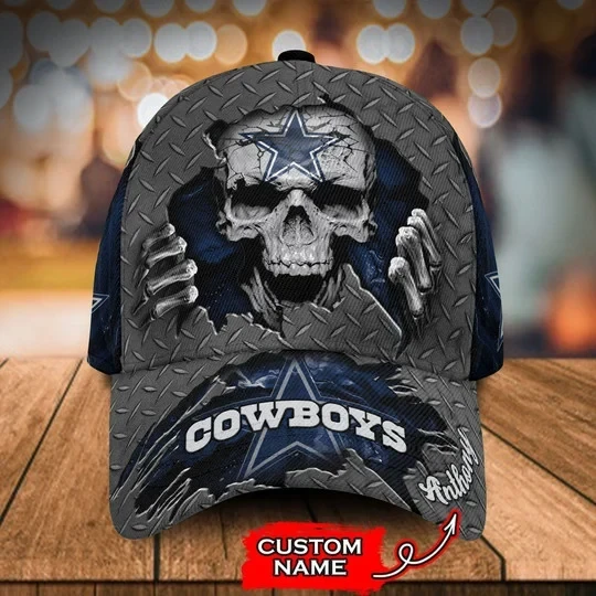 Custom Name Cowboys Cap Skull DL1029
