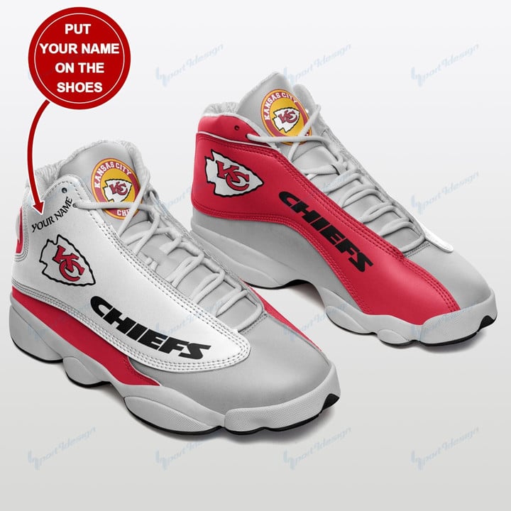 Kansas City Chiefs Personalized Air JD13 Sneakers 023