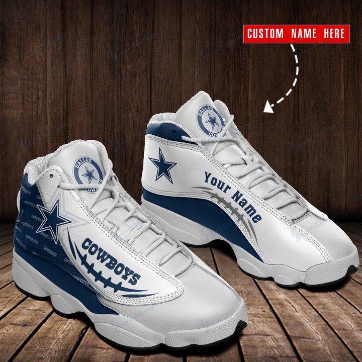 Dallas Cowboys Personalized AJD13 Sneakers BG100