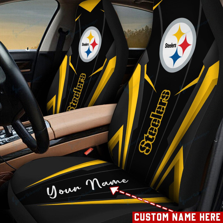 Pittsburgh Steelers Personalized Car Seat Covers BG02