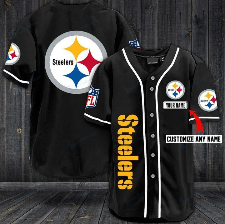 Pittsburgh Steelers Personalized Baseball Jersey Shirt 36