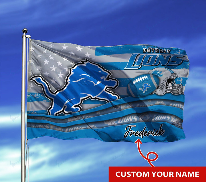 Detroit Lions Personalized Flag 10