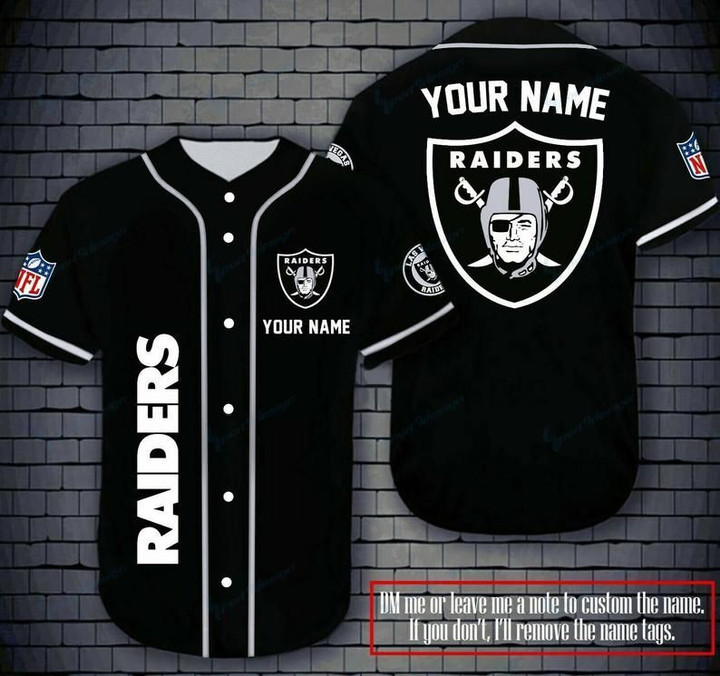 Las Vegas Raiders Personalized Baseball Jersey Shirt 178