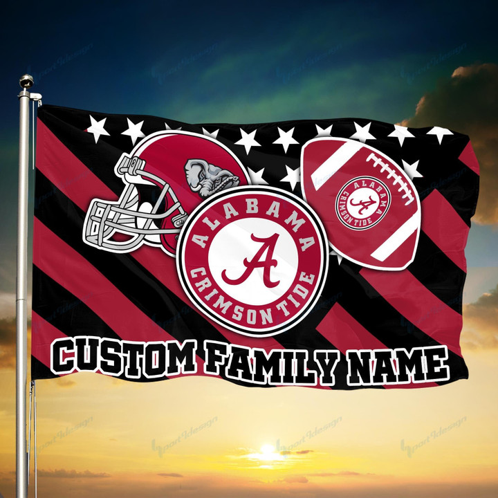 Alabama Crimson Tide Personalized Flag 54