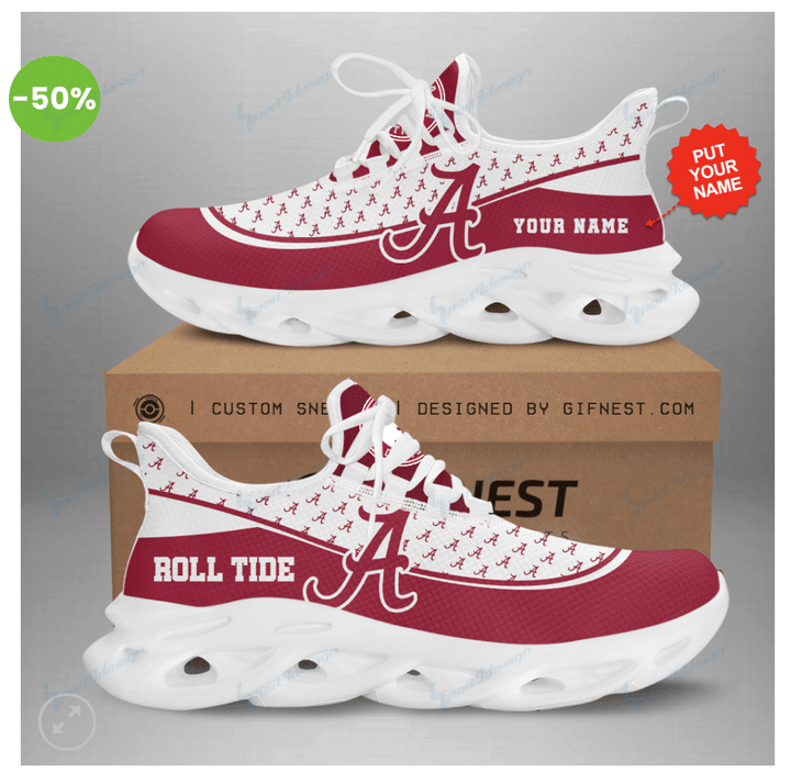 Alabama Crimson Tide Personalized Yezy Running Sneakers 454