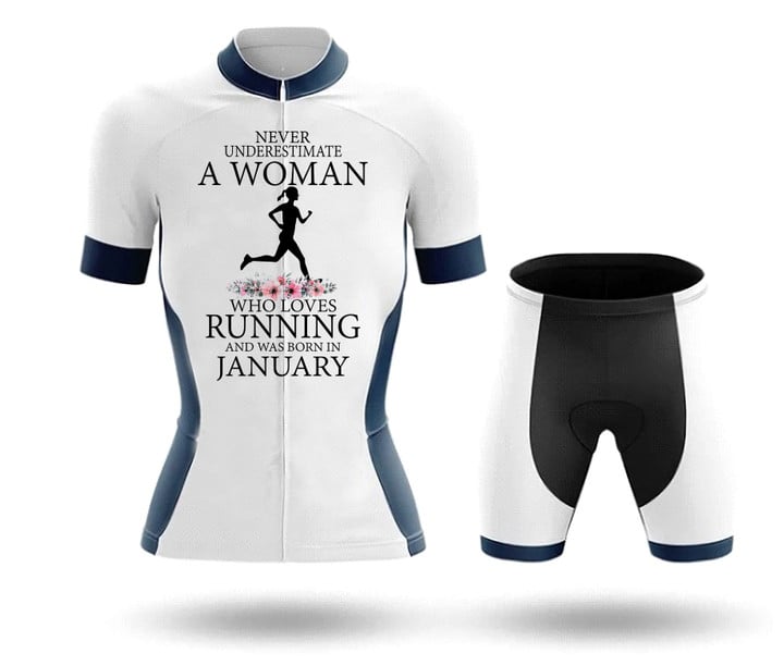 Never Underestimate A Woman January - Woman's Running Kit RN01
