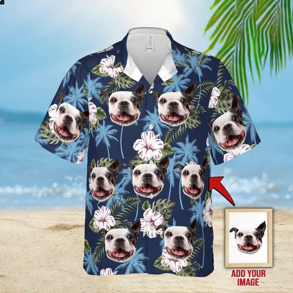 Custom Leaves & Flowers Pattern Short-Sleeve Hawaiian Shirt TSM121123