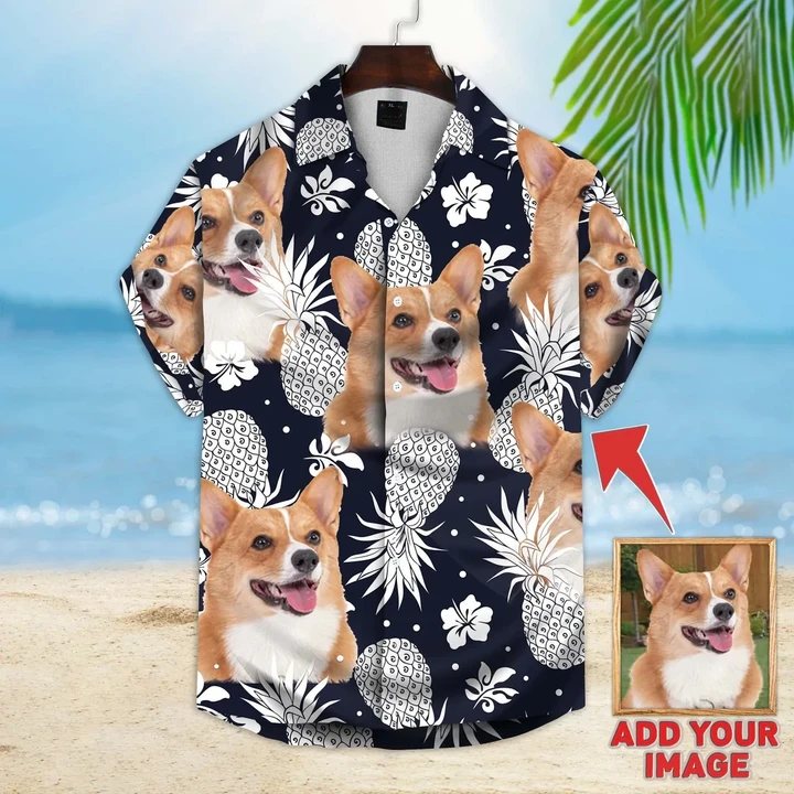 Custom Leaves & Flowers Pattern Short-Sleeve Hawaiian Shirt TSM213623
