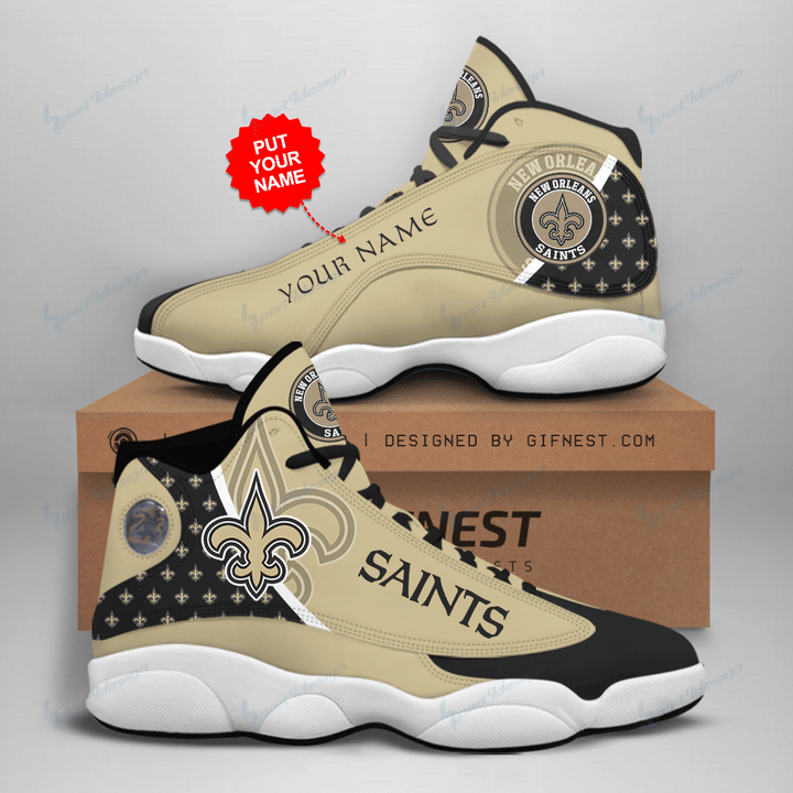 New Orleans Saints Personalized AJD13 Sneakers 1063