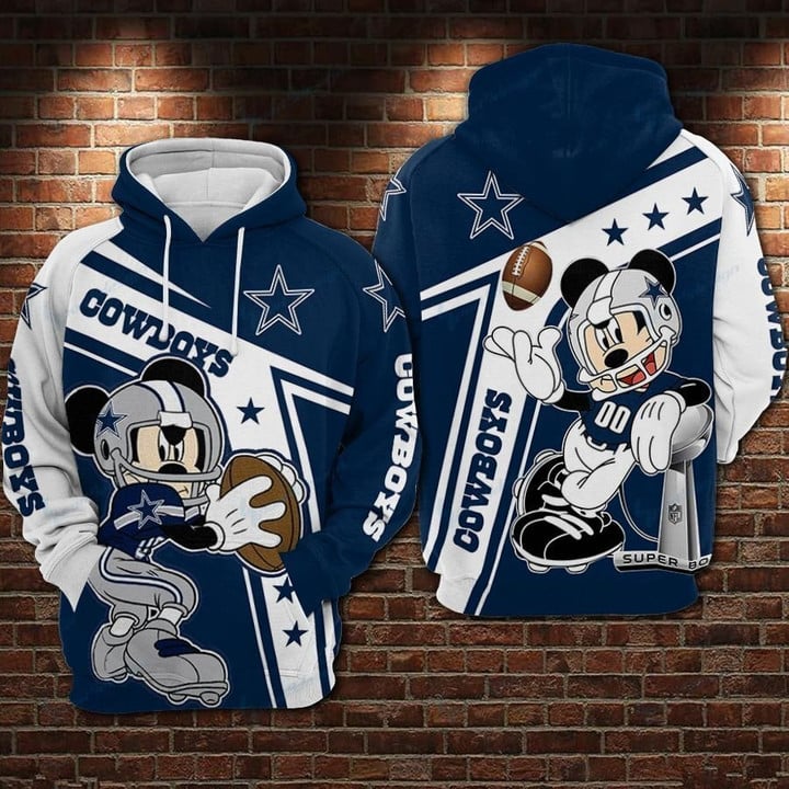 Dallas Cowboys and Mickey Limited Hoodie 657
