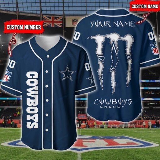 Dallas Cowboys Personalized Baseball Jersey BG190