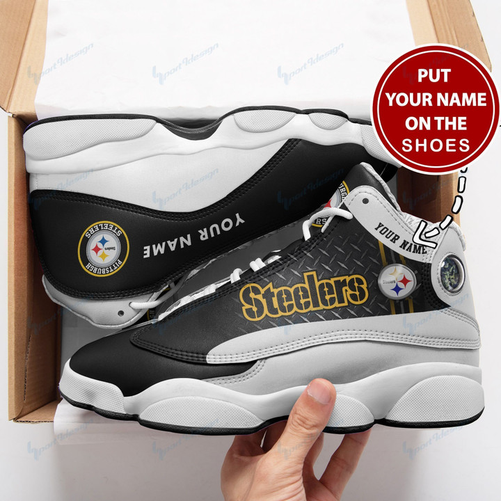 Pittsburgh Steelers Personalized Air JD13 Sneakers 004