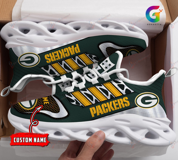 Green Bay Packers Personalized Yezy Running Sneakers 235