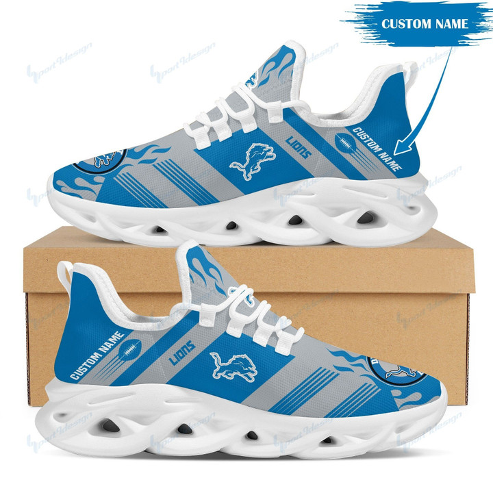 Detroit Lions Personalized Yezy Running Sneakers BB589
