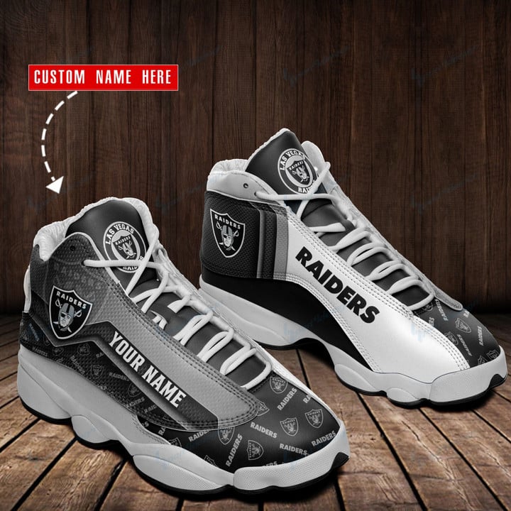 Las Vegas Raiders Personalized AJD13 Sneakers BG102