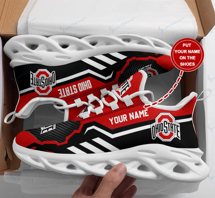 Ohio State Buckeyes Personalized Yezy Running Sneakers BG130