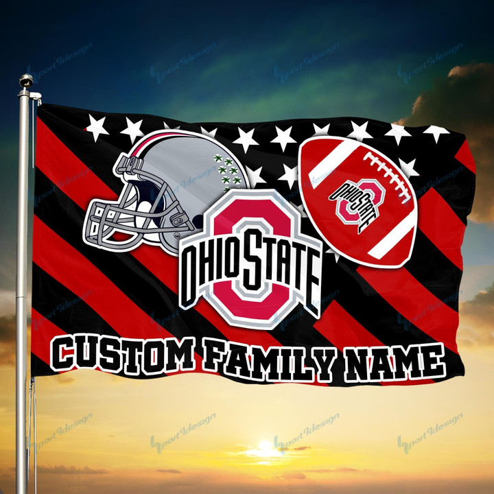 Ohio State Buckeyes Personalized Flag 63
