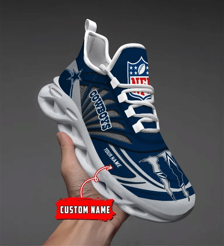Dallas Cowboys Custom Personalized Max Soul Sneakers M18