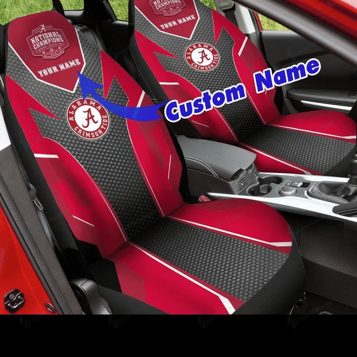 PERSONALIZED Alabama Crimson Tide Car Seat Covers BG30