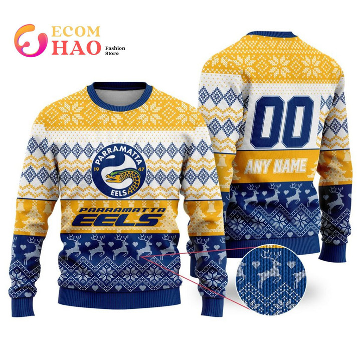 PERSONALIZED Parramatta Eels Special Ugly Christmas Sweater PA16869