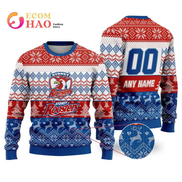 PERSONALIZED Sydney Roosters Special Ugly Christmas Sweater SR91019