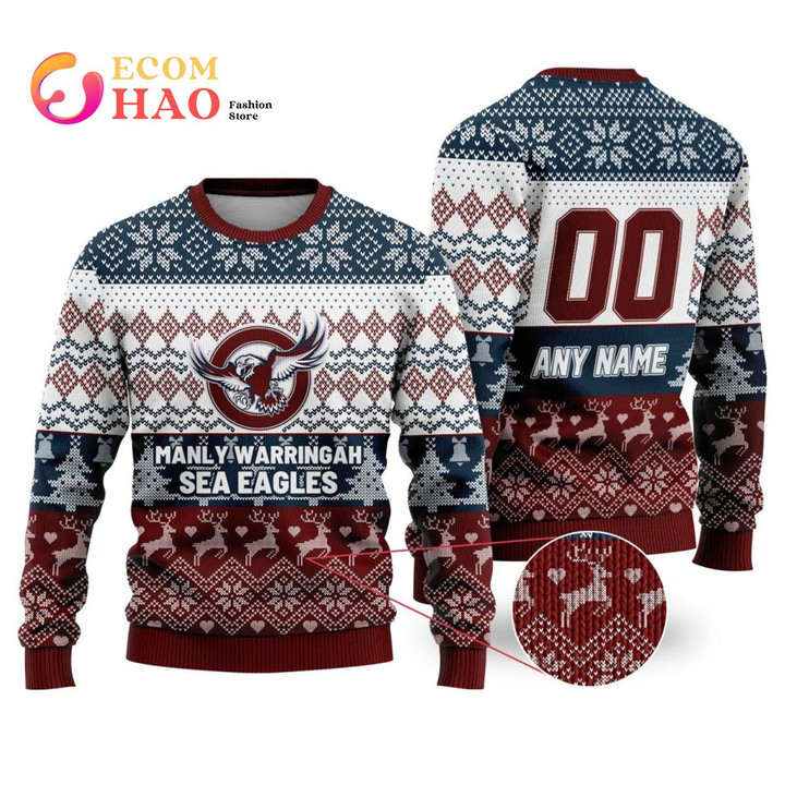 PERSONALIZED Eagles Special Ugly Christmas Sweater ENG5930