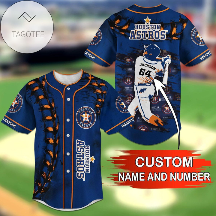 Houston Astros Personalized Baseball Jersey 9399