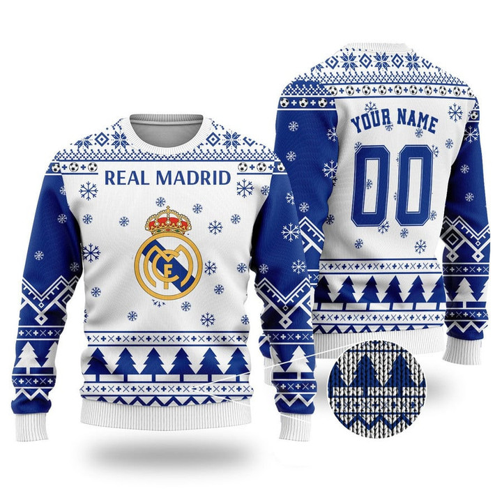 PERSONALIZED Real Madrid UGLY CHRISTMAS SWEATER RAL5681