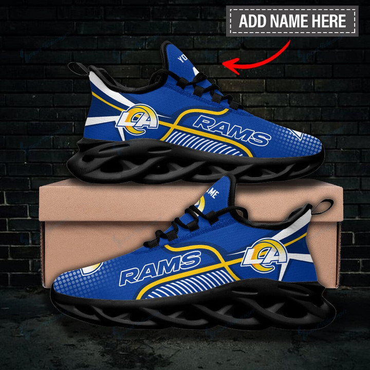Los Angeles Rams Personalized Yezy Running Sneakers BG265