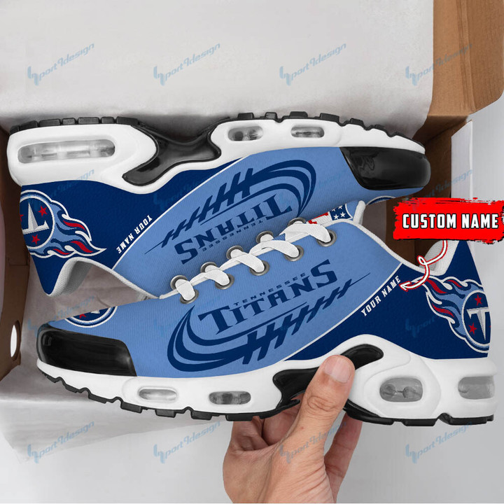 Tennessee Titans Personalized Plus T-N Youth Sneakers BG31
