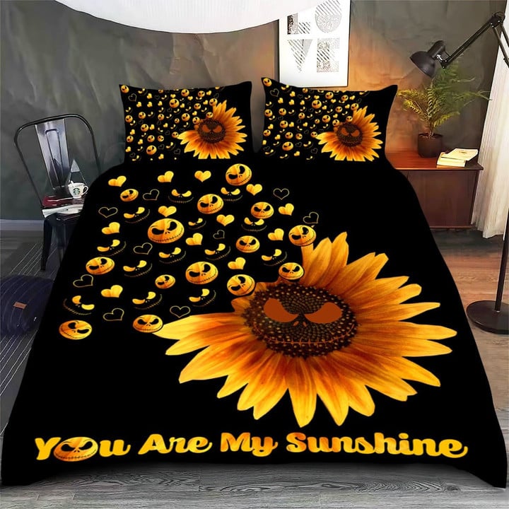 You Are My Sunshine Jack Skellington Quilt Bedding Set GINNBC80472