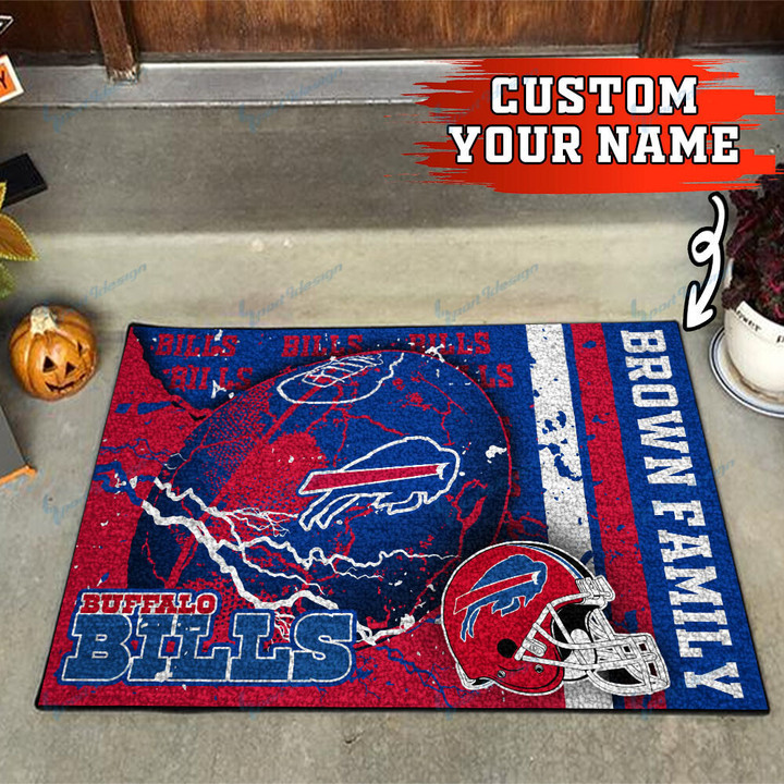 Buffalo Bills Personalized Doormat BG04