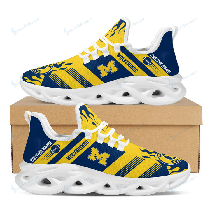 Michigan Wolverines Personalized Yezy Running Sneakers BB599