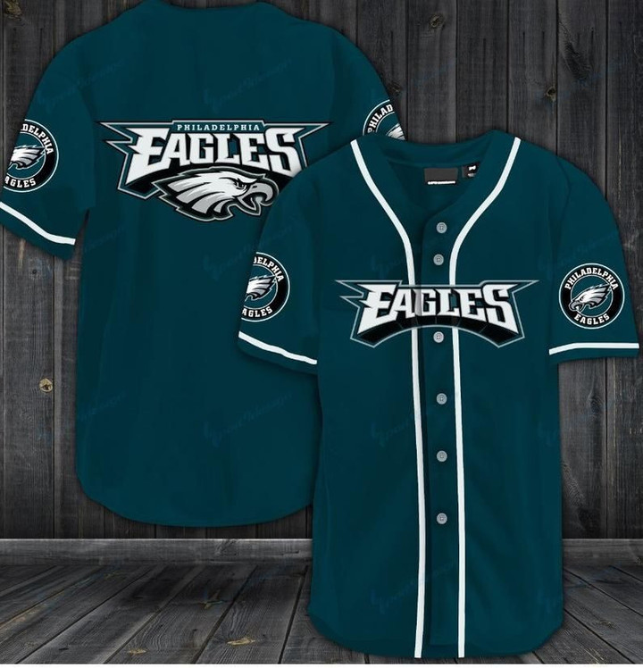 Philadelphia Eagles Baseball Jersey Shirt 75
