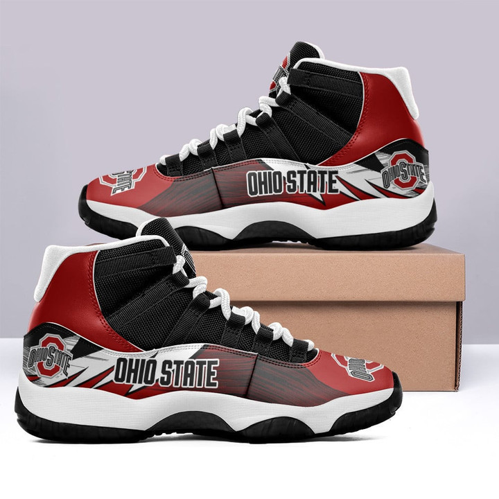 NCAAF Ohio State Buckeyes Air Jordan 11 Shoes Nicegift A11-F8K5