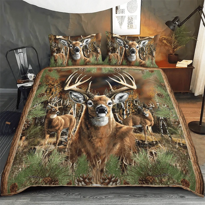 Deer Quilt Bedding Set | Deer Hunter | TO32280