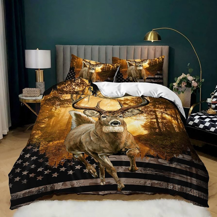 Deer Quilt Bedding Set | Deer Hunter | TO3410