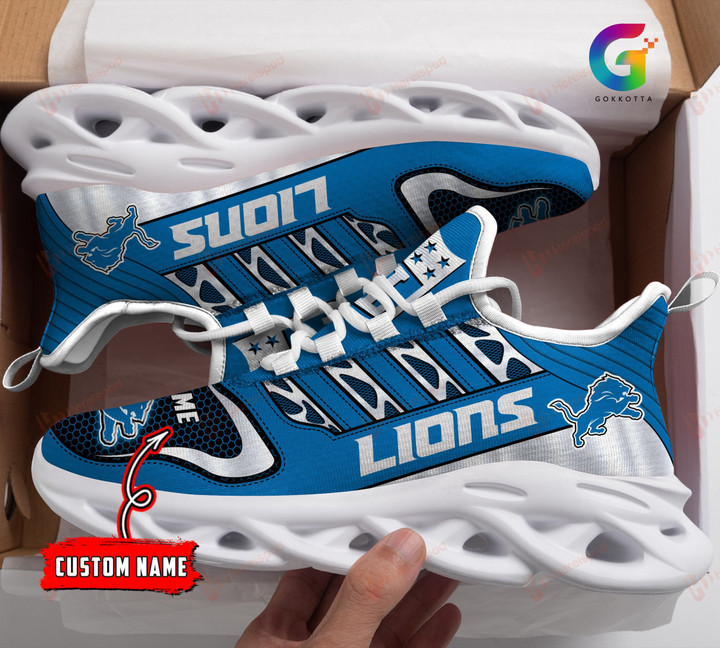 Detroit Lions Personalized Yezy Running Sneakers 229