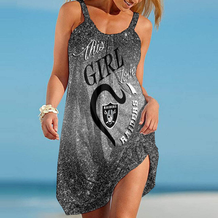 Las Vegas Raiders Beach Dress BG423
