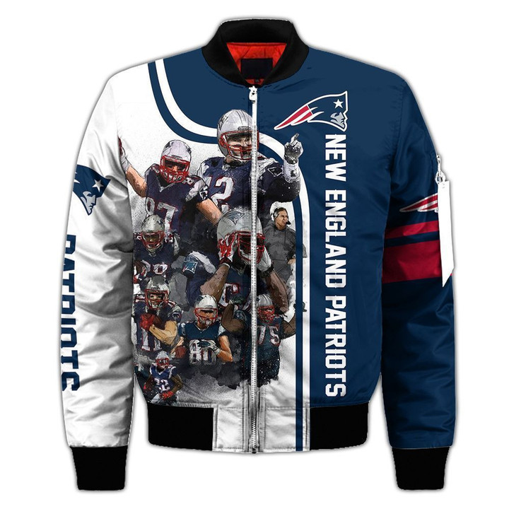 New England Patriots Custom 2 Bomber Jacket