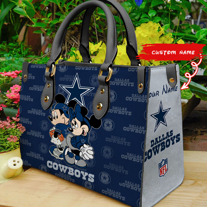 Dallas Cowboys Personalized Leather Hand Bag BB88